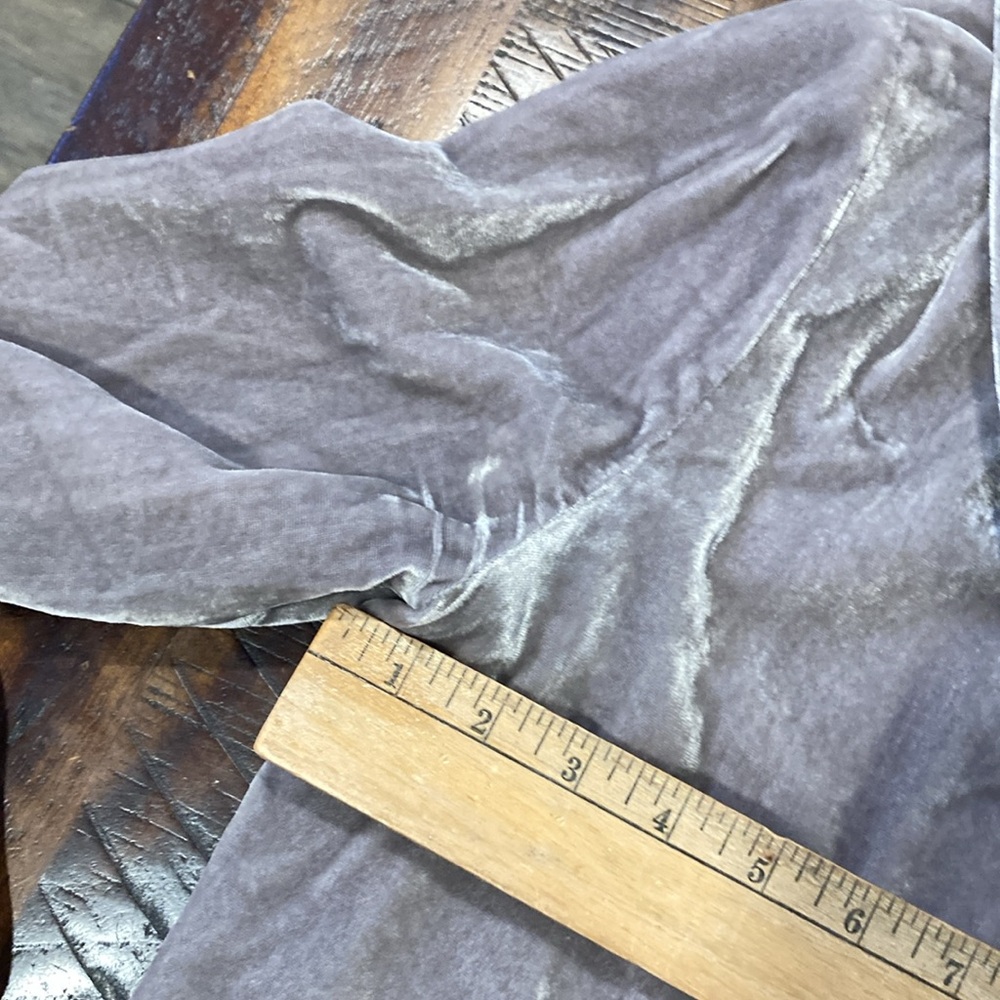 Wayf grey velvet tie front cropped jacket M - Picture 9 of 11